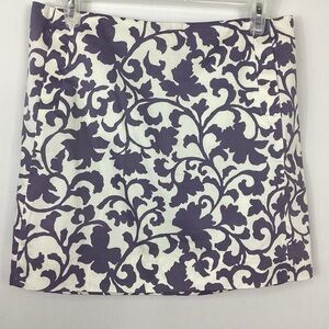 J. Crew Printed Cotton Sateen Skirt Size  4